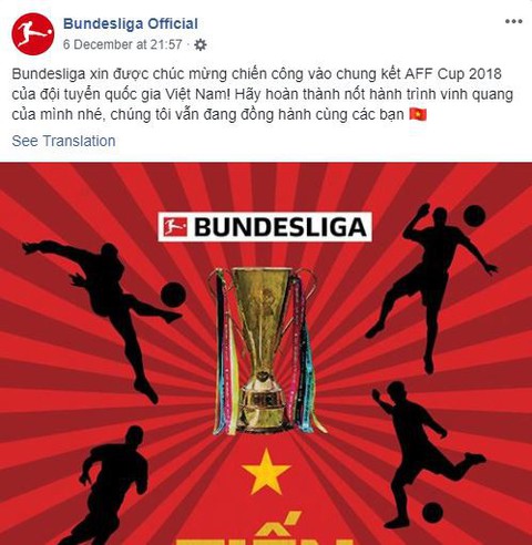Bundesliga chúc tuyển VN vô địch bằng tiếng Việt: Tiến đến vinh quang - Ảnh 2. Bundesliga chúc tuyển VN vô địch bằng tiếng Việt: Tiến đến vinh quang - Ảnh 2.