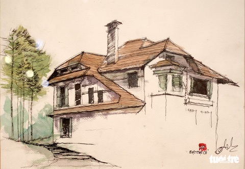 Nhà máy chè thành phòng triển lãm tranh Phố Bên Đồi - Ảnh 8. Nhà máy chè thành phòng triển lãm tranh Phố Bên Đồi - Ảnh 8.