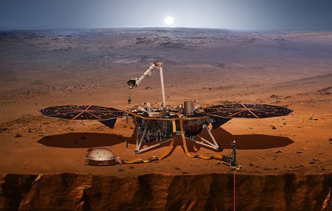 Tàu thăm dò Mars InSight của NASA bất ngờ ghi được tiếng gió trên Sao Hỏa - Ảnh 1. Tàu thăm dò Mars InSight của NASA bất ngờ ghi được tiếng gió trên Sao Hỏa - Ảnh 1.