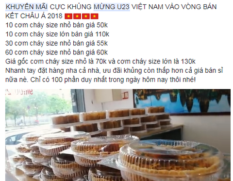 Trà sữa, rạp chiếu phim giảm giá mừng U-23 VN chiến thắng - Ảnh 3. Trà sữa, rạp chiếu phim giảm giá mừng U-23 VN chiến thắng - Ảnh 3.