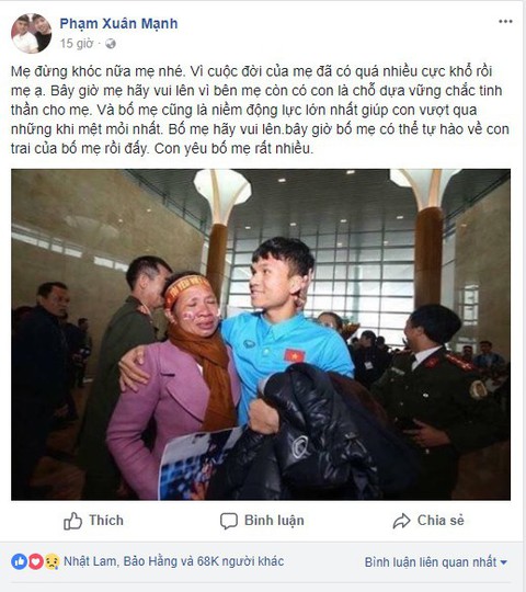 Dân mạng không lãng quên người hùng thầm lặng của U23 VN - Ảnh 2. Dân mạng không lãng quên người hùng thầm lặng của U23 VN - Ảnh 2.