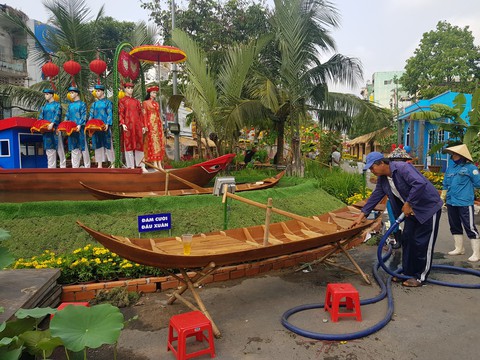 Xem chó biểu diễn đờn ca tài tử ở đường hoa Cần Thơ - Ảnh 14. Xem chó biểu diễn đờn ca tài tử ở đường hoa Cần Thơ - Ảnh 14.