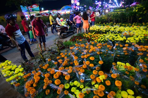 Sài Gòn khai mạc chợ hoa xuân Bình Điền - Ảnh 2. Sài Gòn khai mạc chợ hoa xuân Bình Điền - Ảnh 2.