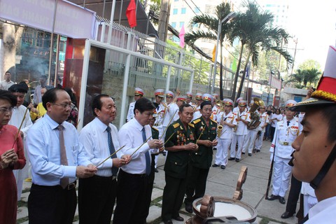 Hoàn thành công trình Đài tưởng niệm Biệt động thành đánh Đài phát thanh Sài Gòn 1968 - Ảnh 1. Hoàn thành công trình Đài tưởng niệm Biệt động thành đánh Đài phát thanh Sài Gòn 1968 - Ảnh 1.