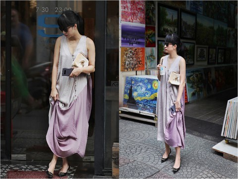 Cùng các Fashionista Việt tạo dấu ấn thời trang với màu tím khói - Ảnh 3. Cùng các Fashionista Việt tạo dấu ấn thời trang với màu tím khói - Ảnh 3.