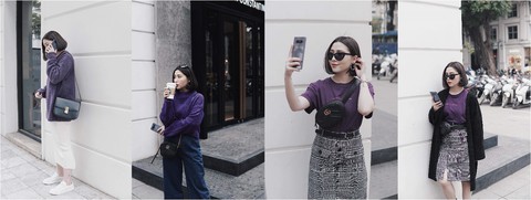 Cùng các Fashionista Việt tạo dấu ấn thời trang với màu tím khói - Ảnh 1. Cùng các Fashionista Việt tạo dấu ấn thời trang với màu tím khói - Ảnh 1.
