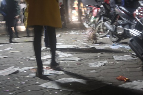 Sau giao thừa, Hồ Gươm tràn ngập rác - Ảnh 2. Sau giao thừa, Hồ Gươm tràn ngập rác - Ảnh 2.