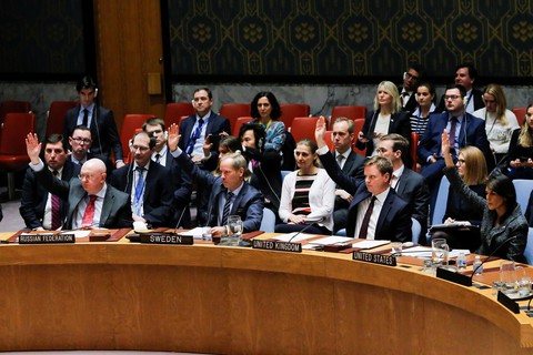 Liên Hiệp Quốc thông qua yêu cầu ngưng bắn ở Syria - Ảnh 1. Liên Hiệp Quốc thông qua yêu cầu ngưng bắn ở Syria - Ảnh 1.