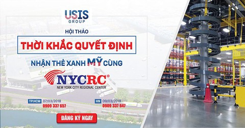Hội thảo “Thời khắc quyết định nhận thẻ xanh Mỹ cùng NYCRC” - Ảnh 1. Hội thảo “Thời khắc quyết định nhận thẻ xanh Mỹ cùng NYCRC” - Ảnh 1.
