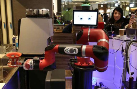 Robot pha cà phê trong tiệm mới khai trương tại Tokyo - Ảnh 3. Robot pha cà phê trong tiệm mới khai trương tại Tokyo - Ảnh 3.