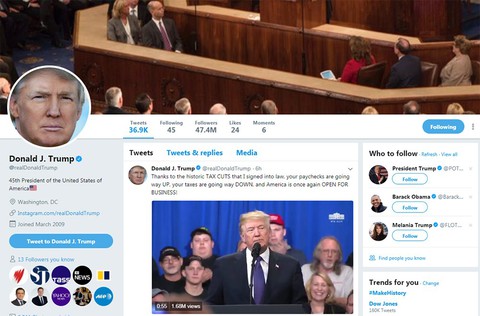 Blogger hốt hoảng vì giả Trump viết tweet ăn theo vụ chứng khoán tụt dốc - Ảnh 1. Blogger hốt hoảng vì giả Trump viết tweet ăn theo vụ chứng khoán tụt dốc - Ảnh 1.