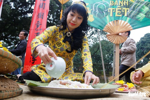 Thích thú với lễ dựng nêu đón Tết trong Hoàng cung Huế - Ảnh 7. Thích thú với lễ dựng nêu đón Tết trong Hoàng cung Huế - Ảnh 7.