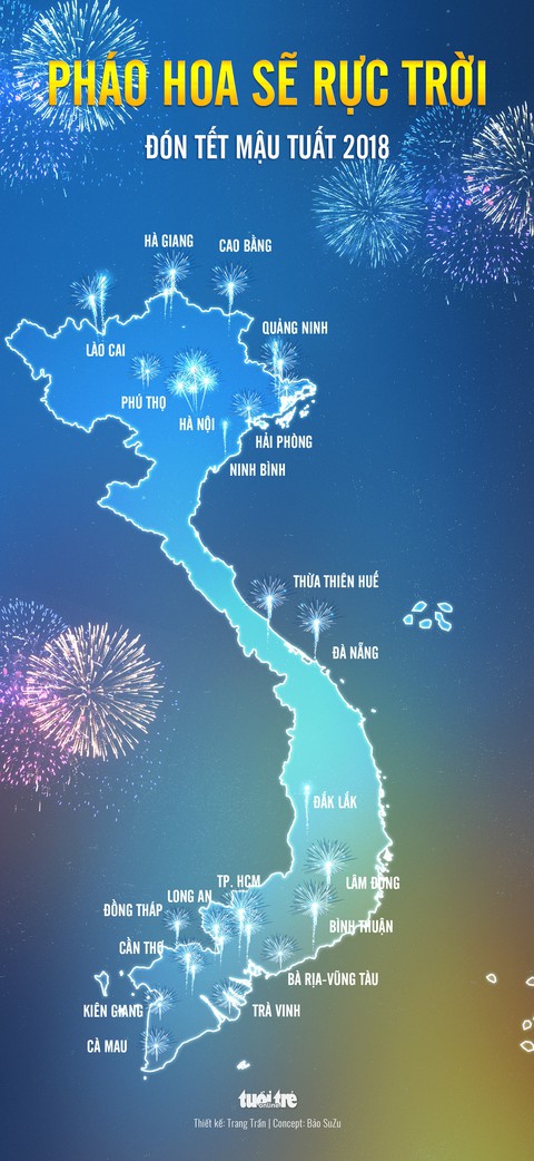 Pháo hoa sẽ rực trời 21 tỉnh thành đêm giao thừa - Ảnh 1. Pháo hoa sẽ rực trời 21 tỉnh thành đêm giao thừa - Ảnh 1.