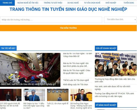 Trang thông tin tuyển sinh nghề vào top sự kiện nghề nổi bật 2017 - Ảnh 2. Trang thông tin tuyển sinh nghề vào top sự kiện nghề nổi bật 2017 - Ảnh 2.