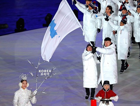 Lễ khai mạc Olympic mùa đông Pyeongchang rực rỡ và hiện đại - Ảnh 5. Lễ khai mạc Olympic mùa đông Pyeongchang rực rỡ và hiện đại - Ảnh 5.