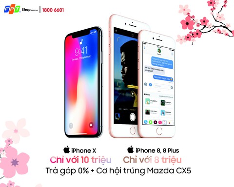 Sắm iPhone X trả góp tại FPT Shop chỉ với 10 triệu đồng - Ảnh 1. Sắm iPhone X trả góp tại FPT Shop chỉ với 10 triệu đồng - Ảnh 1.
