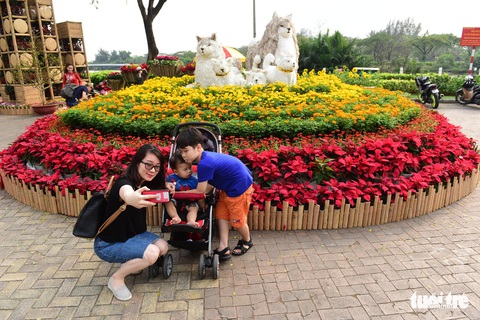 Khai mạc Hội hoa xuân Phú Mỹ Hưng trong khuôn viên 7 ha - Ảnh 3. Khai mạc Hội hoa xuân Phú Mỹ Hưng trong khuôn viên 7 ha - Ảnh 3.
