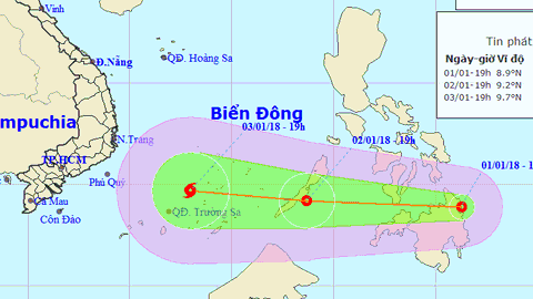Biển Đông sắp đón cơn bão đầu tiên năm 2018 - Ảnh 1. Biển Đông sắp đón cơn bão đầu tiên năm 2018 - Ảnh 1.
