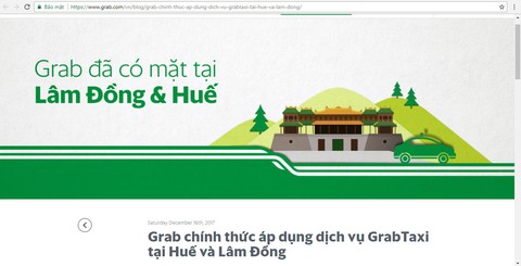 Huế xử lý GrabTaxi hoạt động chui - Ảnh 2. Huế xử lý GrabTaxi hoạt động chui - Ảnh 2.