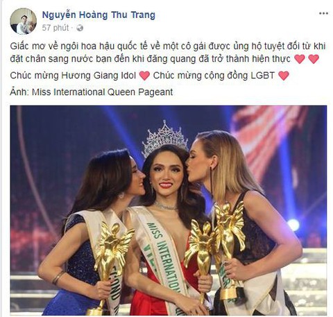 Cư dân mạng dậy sóng khi Hương Giang giành vương miện hoa hậu chuyển giới - Ảnh 3. Cư dân mạng dậy sóng khi Hương Giang giành vương miện hoa hậu chuyển giới - Ảnh 3.