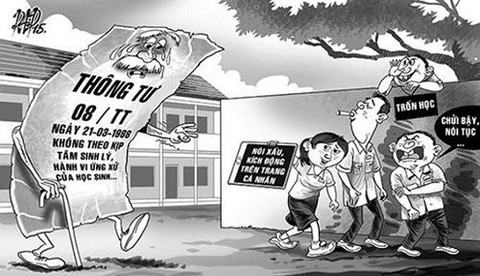 Cho học sinh bóp cổ cô giáo con đường sống, được không? - Ảnh 1. Cho học sinh bóp cổ cô giáo con đường sống, được không? - Ảnh 1.