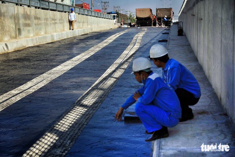 Hầm chui An Sương trước giờ thông xe - Ảnh 9. Hầm chui An Sương trước giờ thông xe - Ảnh 9.