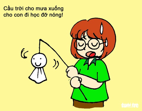 Hí họa Sài Gòn nắng nóng: 5 kiểu tránh nóng của bạn trẻ - Ảnh 5. Hí họa Sài Gòn nắng nóng: 5 kiểu tránh nóng của bạn trẻ - Ảnh 5.