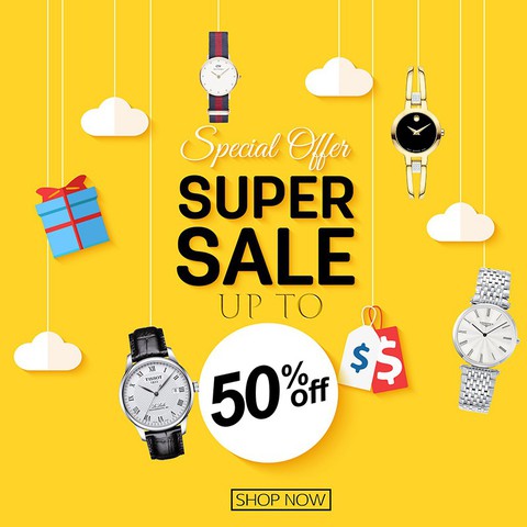 Sở hữu đồng hồ hiệu chỉ từ 1.599.000 đồng từ Queen Watch - Ảnh 1. Sở hữu đồng hồ hiệu chỉ từ 1.599.000 đồng từ Queen Watch - Ảnh 1.