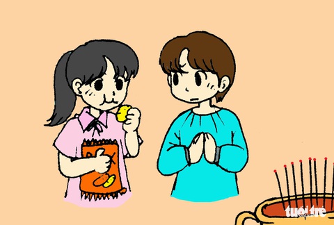 Hí họa: những điều nên tránh khi đi lễ hội, chùa chiền - Ảnh 11. Hí họa: những điều nên tránh khi đi lễ hội, chùa chiền - Ảnh 11.