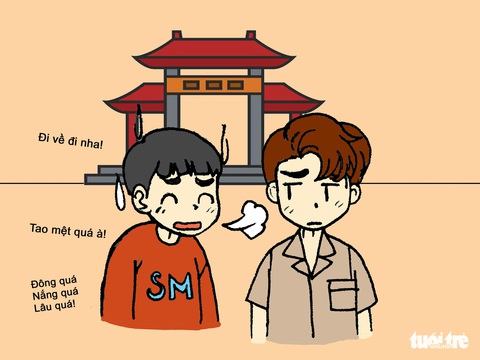 Hí họa: những điều nên tránh khi đi lễ hội, chùa chiền - Ảnh 13. Hí họa: những điều nên tránh khi đi lễ hội, chùa chiền - Ảnh 13.