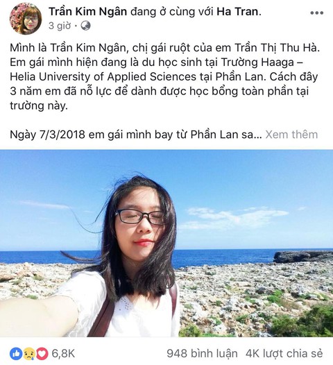 Cộng đồng mạng kêu gọi giúp đưa nữ du học sinh tử vong tại Đức về quê - Ảnh 3. Cộng đồng mạng kêu gọi giúp đưa nữ du học sinh tử vong tại Đức về quê - Ảnh 3.