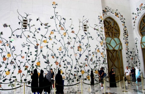 Sheikh Zayed - Thánh đường trắng tuyệt đẹp ở Abu Dhabi - Ảnh 6. Sheikh Zayed - Thánh đường trắng tuyệt đẹp ở Abu Dhabi - Ảnh 6.