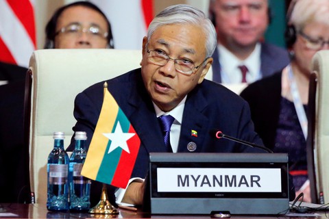 Tổng thống Myanmar bất ngờ từ chức - Ảnh 1. Tổng thống Myanmar bất ngờ từ chức - Ảnh 1.