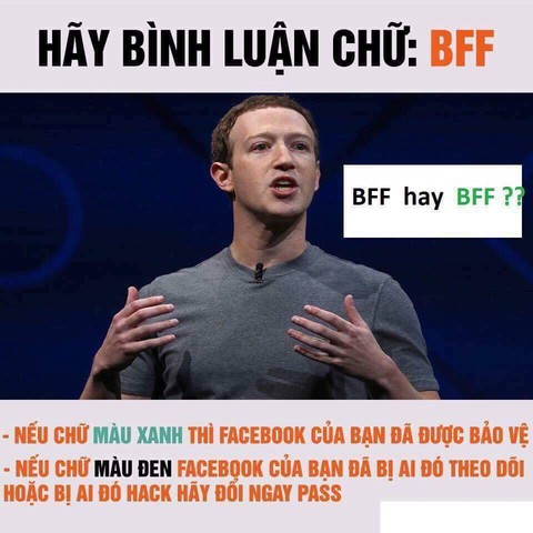 Đừng xỉu vì tin giả BFF đổi màu liên quan đến bảo mật Facebook! - Ảnh 1. Đừng xỉu vì tin giả BFF đổi màu liên quan đến bảo mật Facebook! - Ảnh 1.