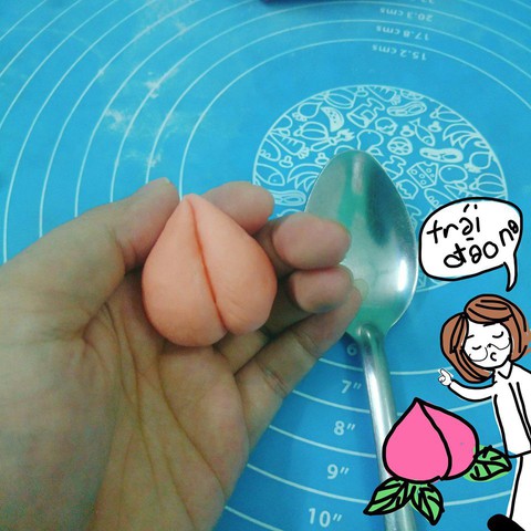 Làm bánh bao trái đào chay - Ảnh 11. Làm bánh bao trái đào chay - Ảnh 11.