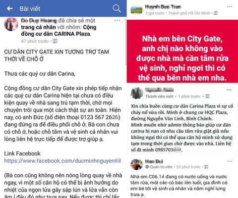 Mang quần áo, chăn chiếu đến tận nơi cho nạn nhân cháy chung cư - Ảnh 4. Mang quần áo, chăn chiếu đến tận nơi cho nạn nhân cháy chung cư - Ảnh 4.