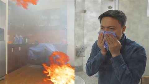 Kỹ năng thoát hiểm khi cháy tòa nhà chung cư cao tầng - Ảnh 1. Kỹ năng thoát hiểm khi cháy tòa nhà chung cư cao tầng - Ảnh 1.