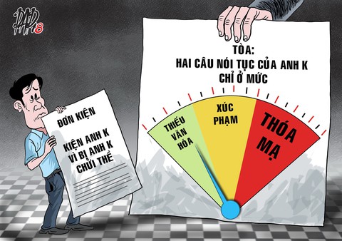 Chửi thề - có kiện được không? - Ảnh 1. Chửi thề - có kiện được không? - Ảnh 1.