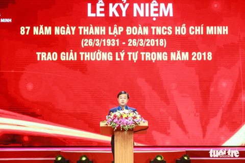 Mừng sinh nhật Đoàn, trao giải thưởng Lý Tự Trọng năm 2018 - Ảnh 2. Mừng sinh nhật Đoàn, trao giải thưởng Lý Tự Trọng năm 2018 - Ảnh 2.
