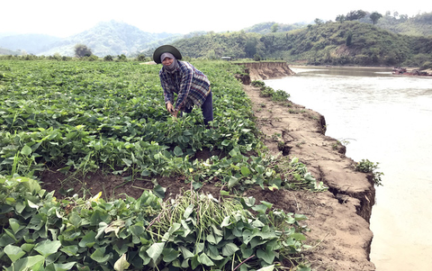Mở mắt ra ruộng biến thành sông vì thủy điện, cát tặc - Ảnh 1. Mở mắt ra ruộng biến thành sông vì thủy điện, cát tặc - Ảnh 1.