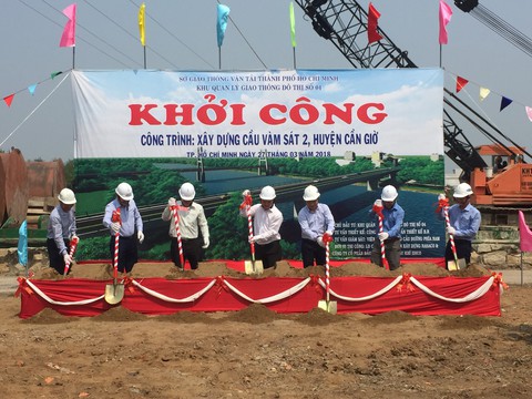 TP.HCM khởi công xây cầu Vàm Sát 2 - Ảnh 2. TP.HCM khởi công xây cầu Vàm Sát 2 - Ảnh 2.