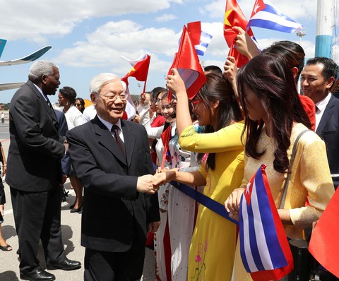 Tổng bí thư Nguyễn Phú Trọng thăm cấp nhà nước tới Cuba - Ảnh 1. Tổng bí thư Nguyễn Phú Trọng thăm cấp nhà nước tới Cuba - Ảnh 1.