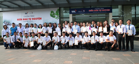 TTC tổ chức hiến máu tự nguyện thường niên - Ảnh 1. TTC tổ chức hiến máu tự nguyện thường niên - Ảnh 1.