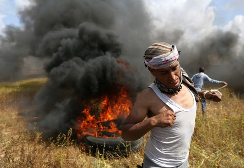 16 người Palestine thiệt mạng trong biểu tình tại Gaza - Ảnh 1. 16 người Palestine thiệt mạng trong biểu tình tại Gaza - Ảnh 1.