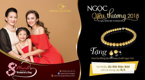 Ngọc Trai Hoàng Gia ra mắt BST mừng 8-3 tôn vinh phái đẹp - Ảnh 1. Ngọc Trai Hoàng Gia ra mắt BST mừng 8-3 tôn vinh phái đẹp - Ảnh 1.