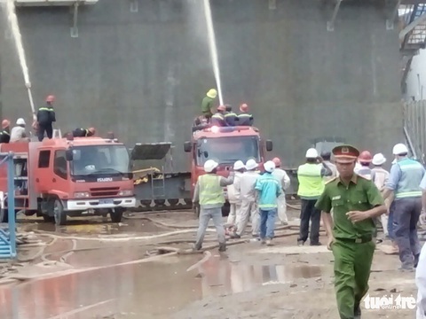 Cháy lớn tại nhiệt điện Duyên Hải 3, cả chục người đu dây thoát thân - Ảnh 5. Cháy lớn tại nhiệt điện Duyên Hải 3, cả chục người đu dây thoát thân - Ảnh 5.