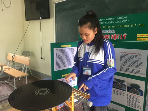 Học sinh sáng chế đĩa nhạc học vật lý - Ảnh 5. Học sinh sáng chế đĩa nhạc học vật lý - Ảnh 5.