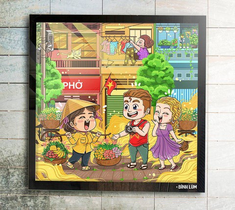 Vẽ cả Hà Nội qua lời kể của bạn bè - Ảnh 1. Vẽ cả Hà Nội qua lời kể của bạn bè - Ảnh 1.