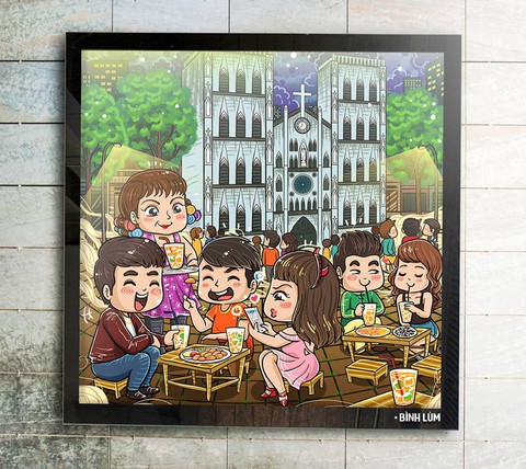 Vẽ cả Hà Nội qua lời kể của bạn bè - Ảnh 2. Vẽ cả Hà Nội qua lời kể của bạn bè - Ảnh 2.