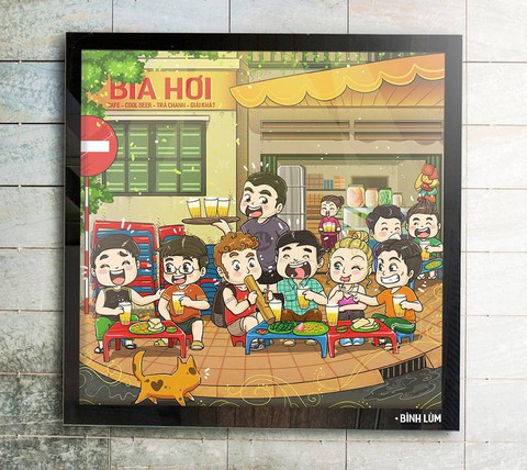 Vẽ cả Hà Nội qua lời kể của bạn bè - Ảnh 4. Vẽ cả Hà Nội qua lời kể của bạn bè - Ảnh 4.